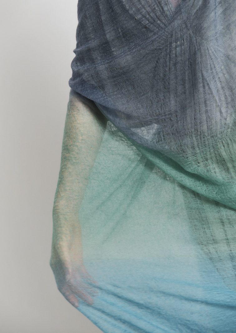 Mirror In The Sky — St. Tropez Degradee Shawl detail